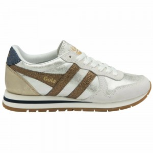 Gola Classics Daytona Blaze Women Sneakers White / Copper / Navy | MIHKUW356