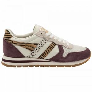 Gola Classics Daytona Safari Women Sneakers White / Burgundy | OYHMZX409