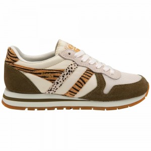 Gola Classics Daytona Safari Women Sneakers White / Khaki | YQFRDS028