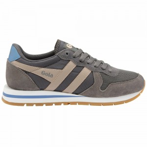 Gola Classics Daytona Women Sneakers Grey / Blue | PMBLQU102