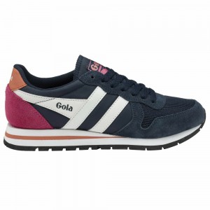 Gola Classics Daytona Women Sneakers Navy / White / Coral | IQXJOG829