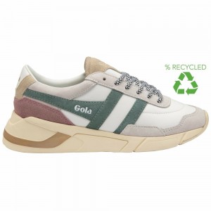 Gola Classics Eclipse Pure Women Sneakers White / Brown | RMOPJU385