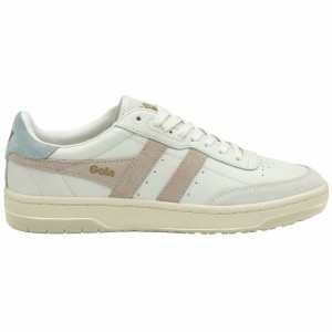 Gola Classics Falcon Women Sneakers White / Blue | WSZMXN369