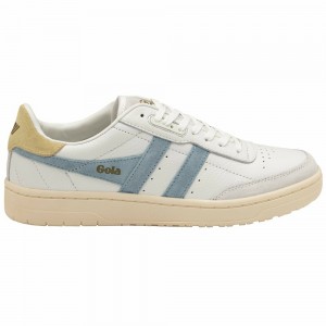 Gola Classics Falcon Women Sneakers White / Lemon | WUVBZC182