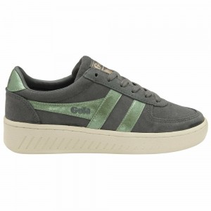 Gola Classics Grandslam Flame Women Sneakers Grey / Light Green | GDRPCS186