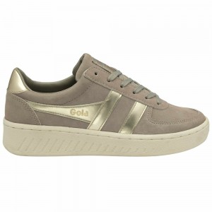 Gola Classics Grandslam Pearl Women Sneakers Grey | MAYJCN148