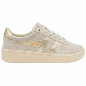 Gola Classics Grandslam Pearl Women Sneakers White | OYLXWM863