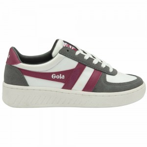 Gola Classics Grandslam Pure Women Sneakers White / Grey / Fuchsia | VUWGKP714