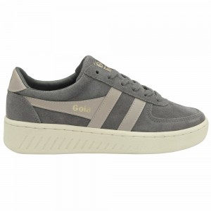 Gola Classics Grandslam Suede Women Sneakers Grey | PVOTGY853