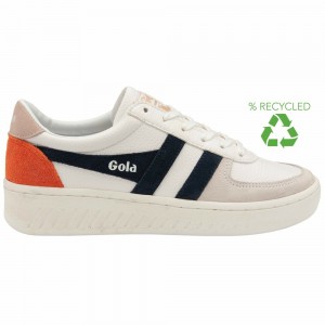 Gola Classics Grandslam Trident Women Sneakers White / Navy | UYIOMF207