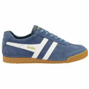 Gola Classics Harrier Suede Men Sneakers White | ECLMHW281