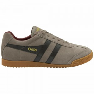 Gola Classics Harrier Suede Men Sneakers Dark Brown / Deep Red | OLFXJI832