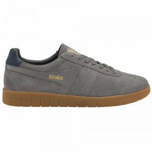 Gola Classics Hurricane Elite Men Sneakers Grey / Grey / Navy | AQHWXE047