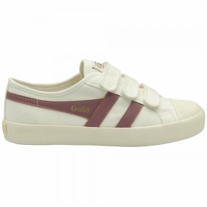 Gola Vegan Classics Coaster Strap Women Sneakers White / Rose | AHLVKG419