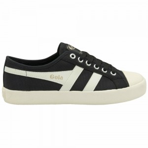 Gola Vegan Classics Coaster Women Sneakers Black / White / Gold | FNUVEA397