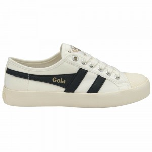 Gola Vegan Classics Coaster Women Sneakers White / Navy | JPKZVN475