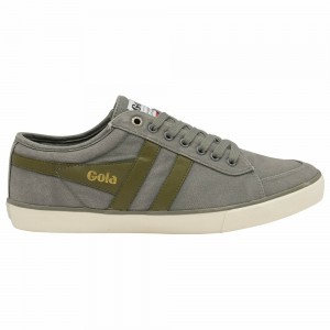 Gola Vegan Classics Comet Plimsoll Men Sneakers Grey / Khaki | HOFGKV327