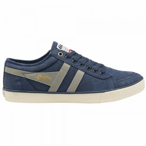 Gola Vegan Classics Comet Plimsoll Men Sneakers Navy / Light Grey | PVXFCE705