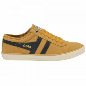 Gola Vegan Classics Comet Plimsoll Men Sneakers Orange / Navy | DHGQKE950