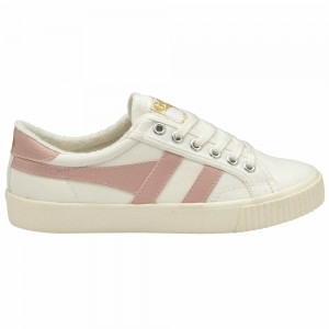 Gola Vegan Classics Tennis Mark Cox Women Sneakers White / Pink | BLPEYZ154