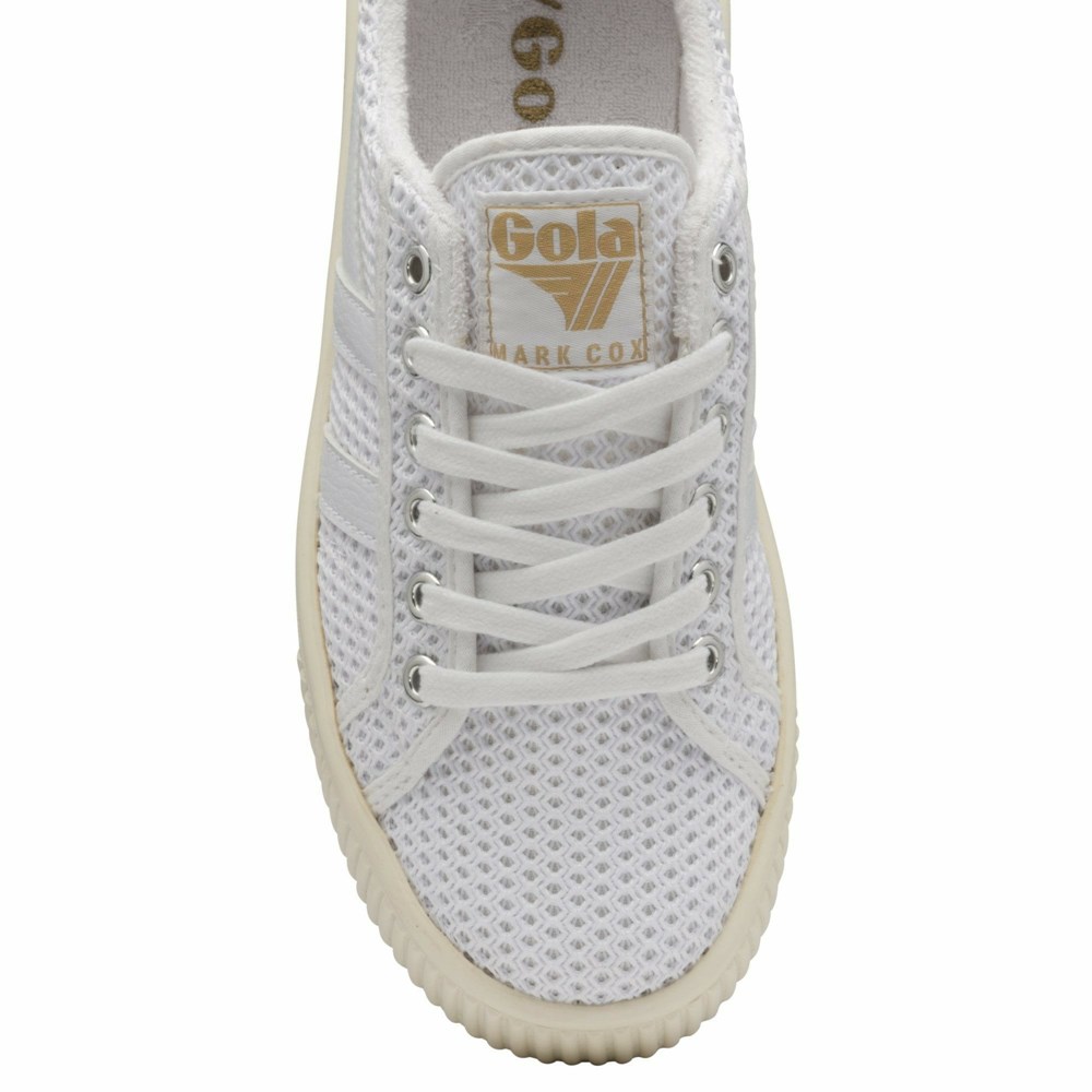 Gola Classics Baseline Mark Cox Mesh Women Sneakers White / Blue | CRHZTV065