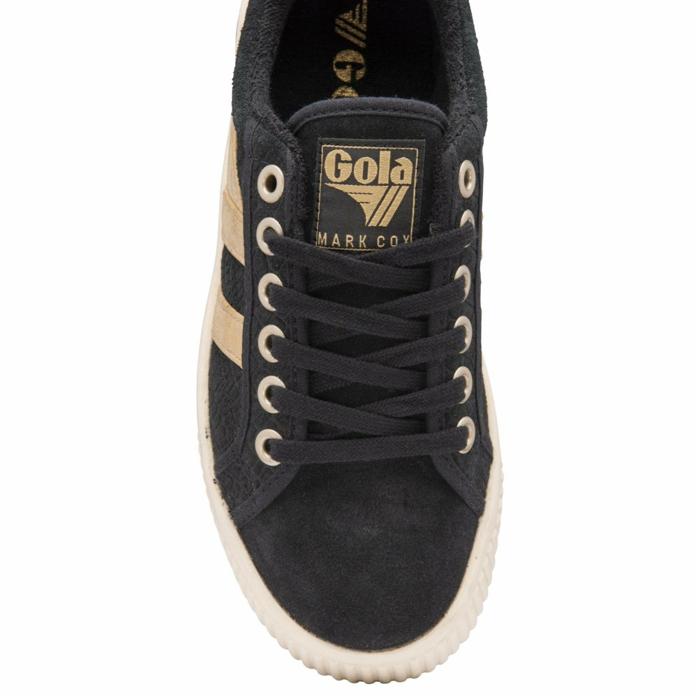 Gola Classics Baseline Mark Cox Mirror Women Sneakers Black / Gold | KZEVGW072