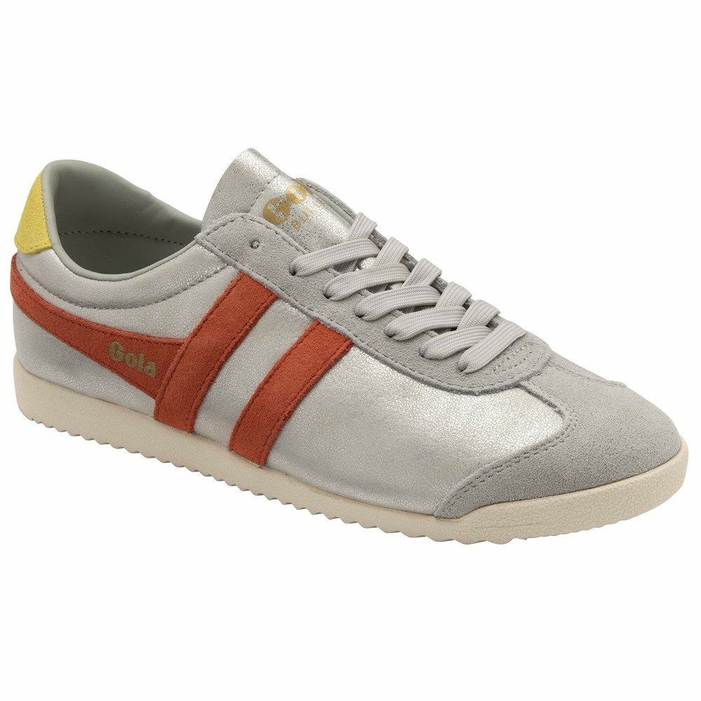 Gola Classics Bullet Blaze Women Sneakers Silver / Coral | DILVEJ526