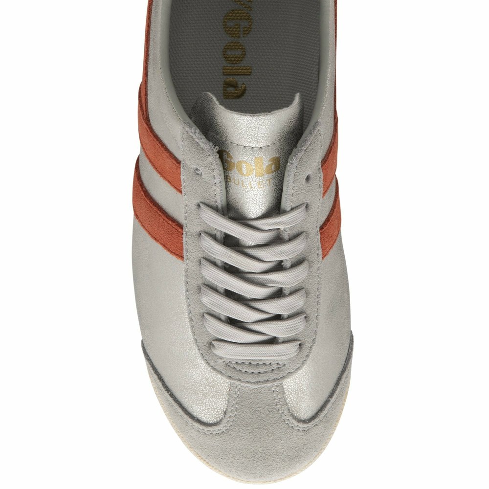 Gola Classics Bullet Blaze Women Sneakers Silver / Coral | DILVEJ526