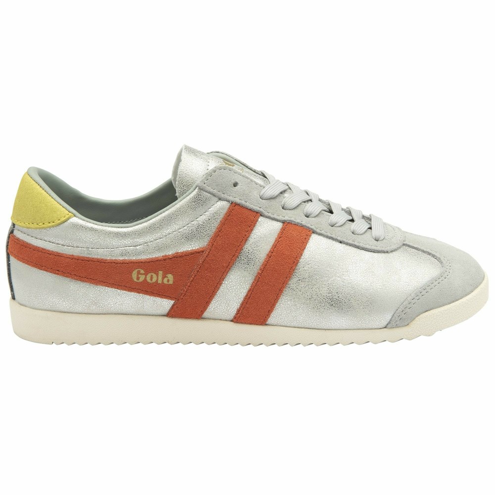 Gola Classics Bullet Blaze Women Sneakers Silver / Coral | DILVEJ526