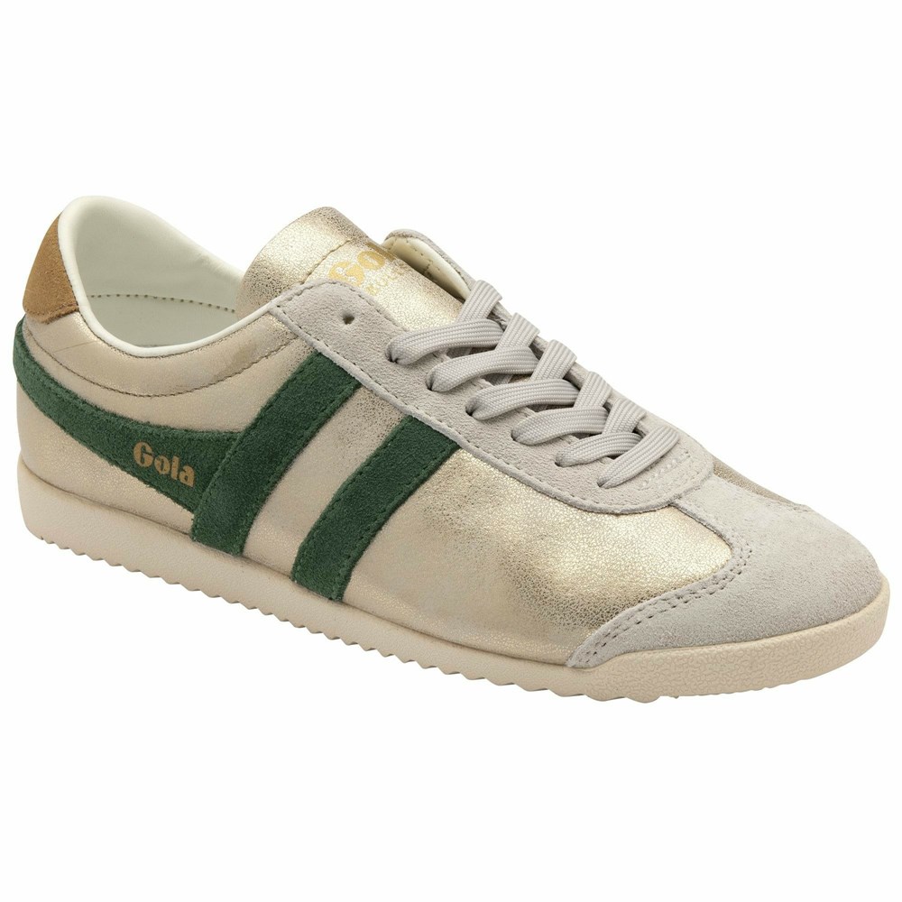 Gola Classics Bullet Blaze Women Sneakers Gold / Brown | DEUQWV604