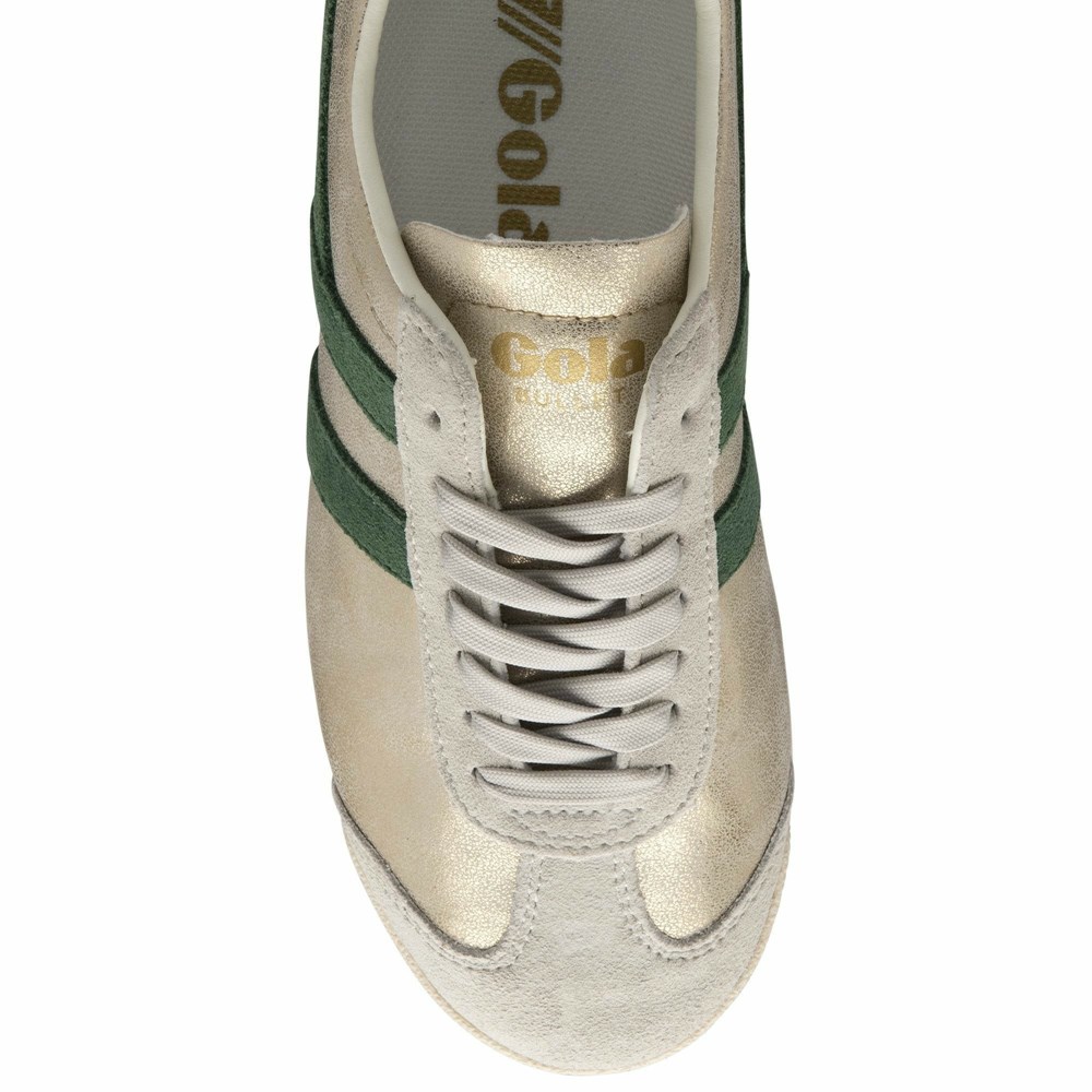 Gola Classics Bullet Blaze Women Sneakers Gold / Brown | DEUQWV604