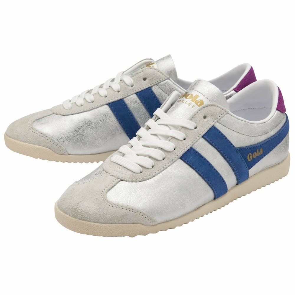 Gola Classics Bullet Blaze Women Sneakers White / Blue | ZMPSXL205