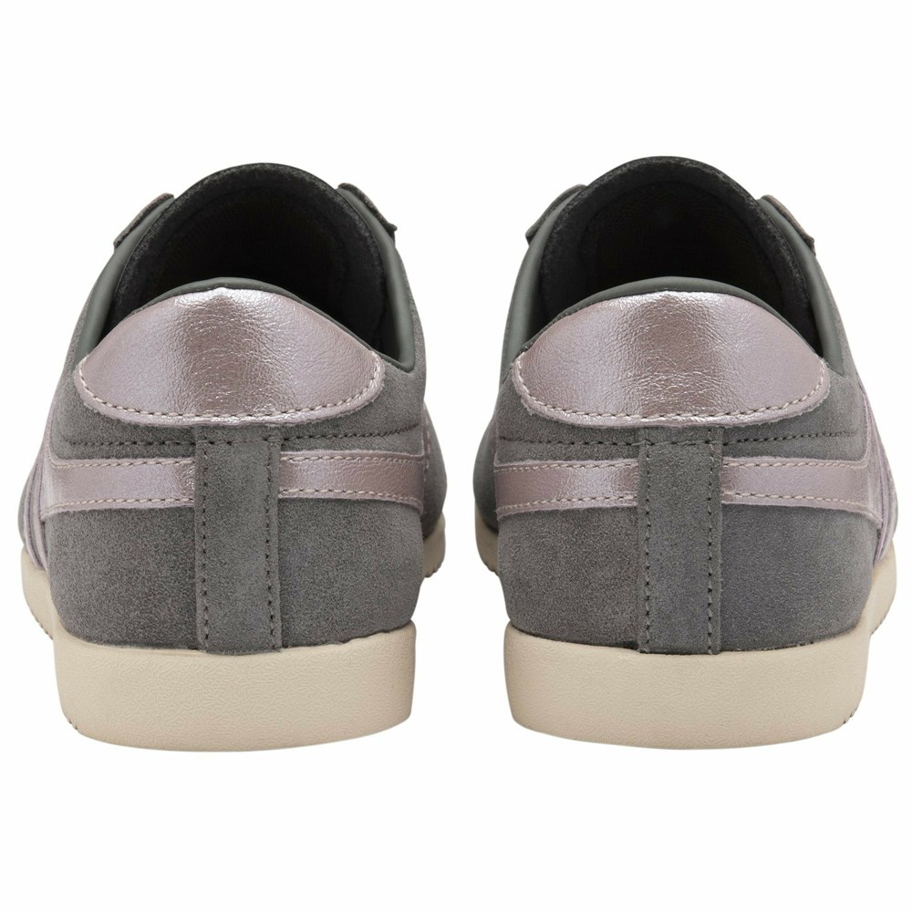 Gola Classics Bullet Flame Women Sneakers Grey / Light Pink | UYLCJT972