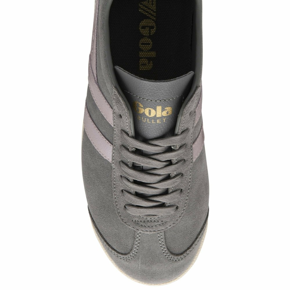 Gola Classics Bullet Flame Women Sneakers Grey / Light Pink | UYLCJT972