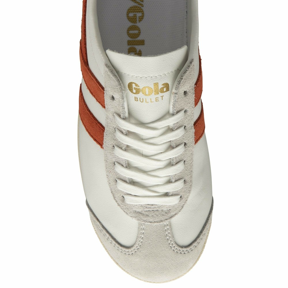 Gola Classics Bullet Pure Women Sneakers White / Coral / Blue | KTIVRX749