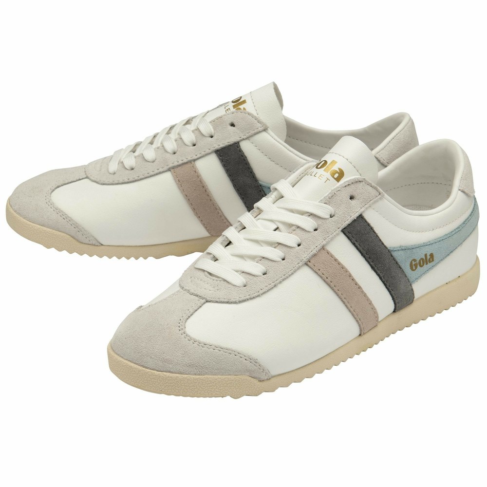 Gola Classics Bullet Trident Women Sneakers White / Blue | OAEUVS543