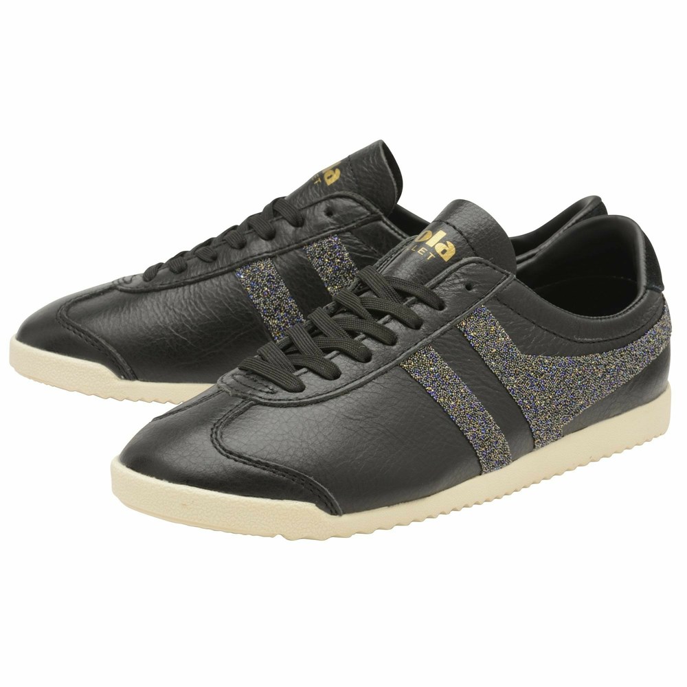 Gola Classics Bullet With Swarovski® Crystals Women Sneakers Black | CESUNO247