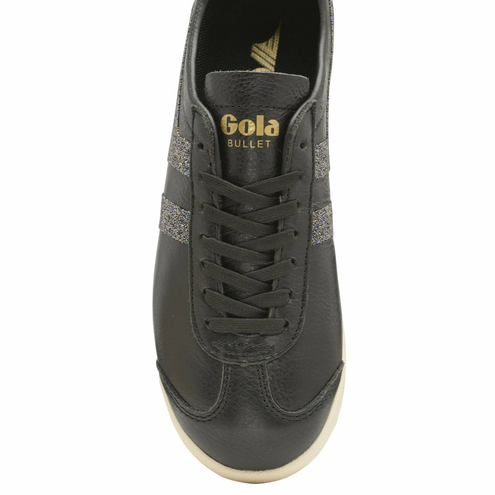 Gola Classics Bullet With Swarovski® Crystals Women Sneakers Black | CESUNO247