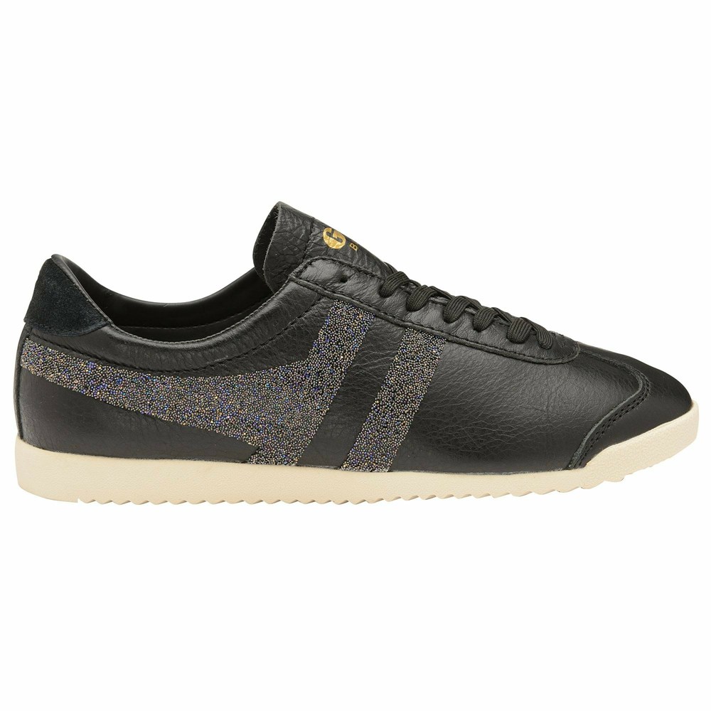 Gola Classics Bullet With Swarovski® Crystals Women Sneakers Black | CESUNO247