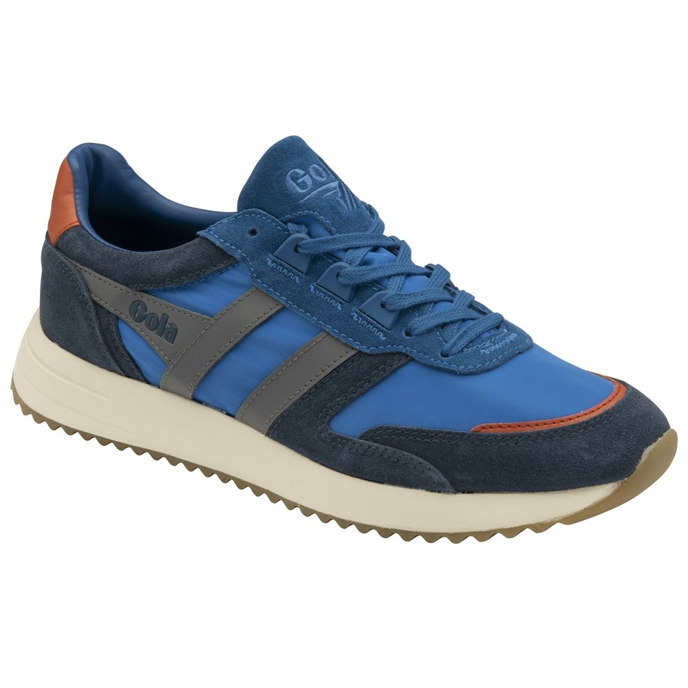 Gola Classics Chicago Men Sneakers Blue / Navy / Grey | JTNDXR574