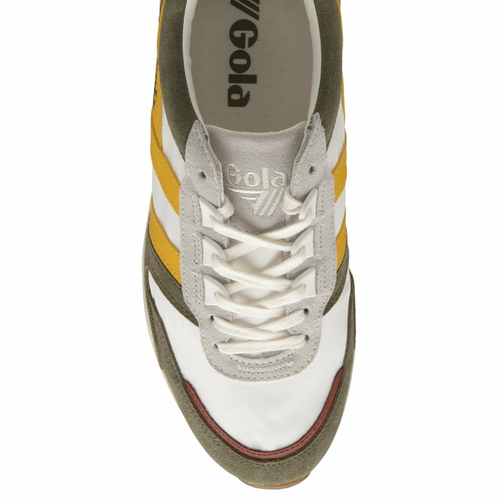 Gola Classics Chicago Men Sneakers White / Khaki / Orange | GLKOUT854