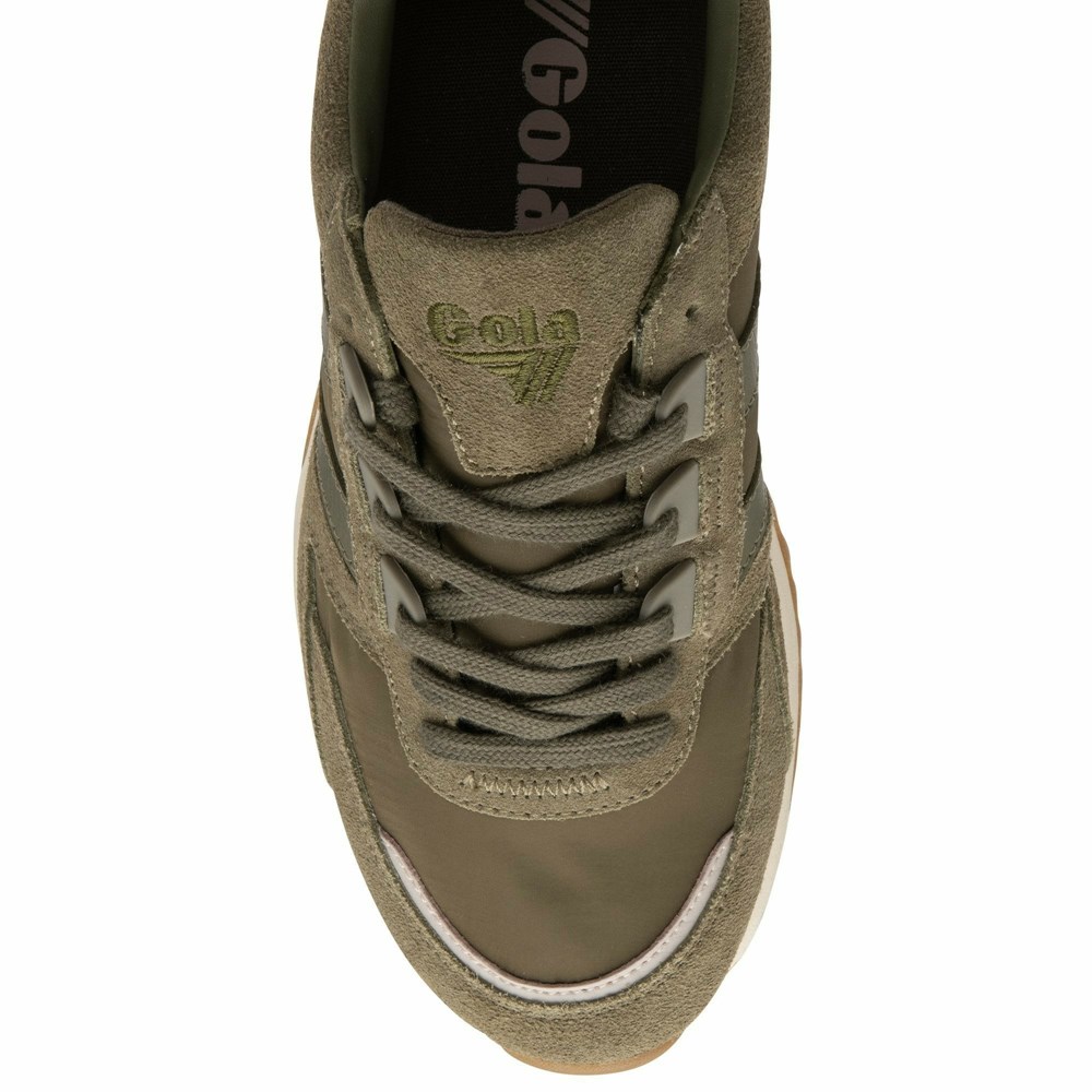 Gola Classics Chicago Women Sneakers Khaki / Khaki / Orange | KZJOFC475