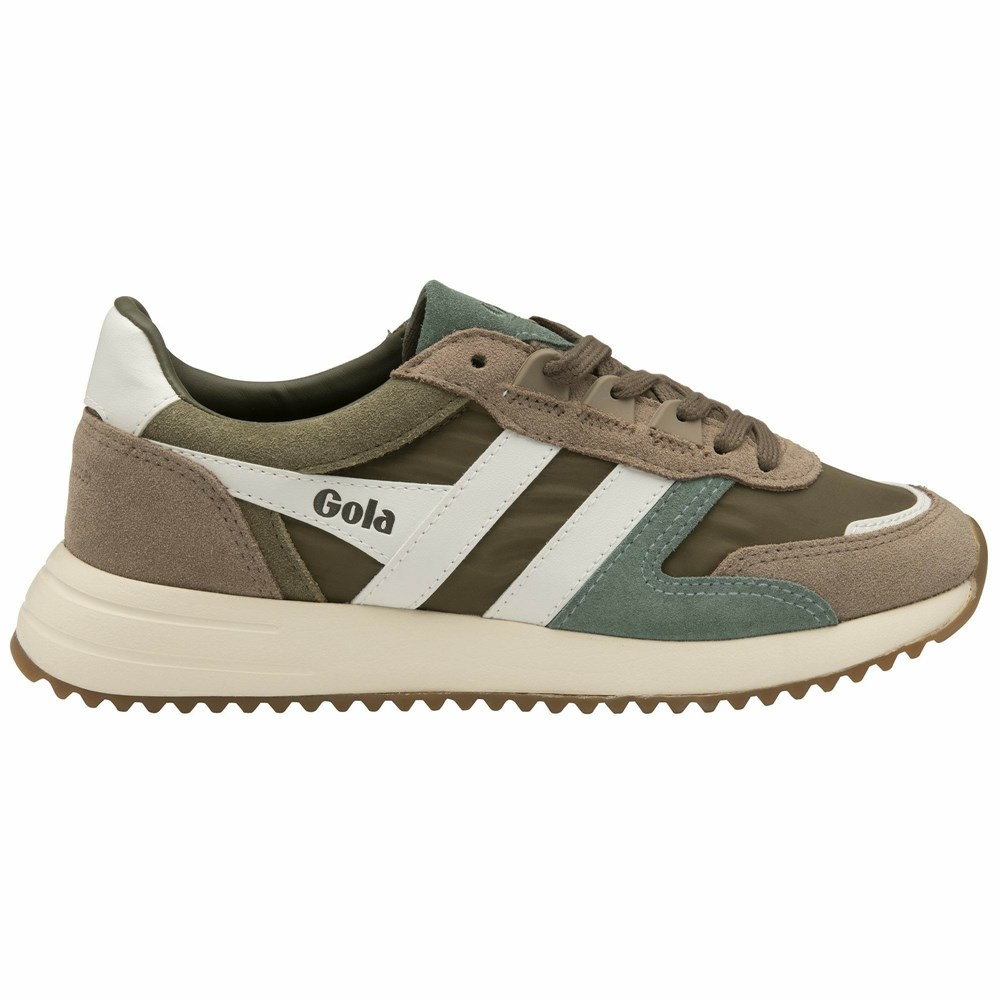 Gola Classics Chicago Women Sneakers Khaki / White | RCWHEK276