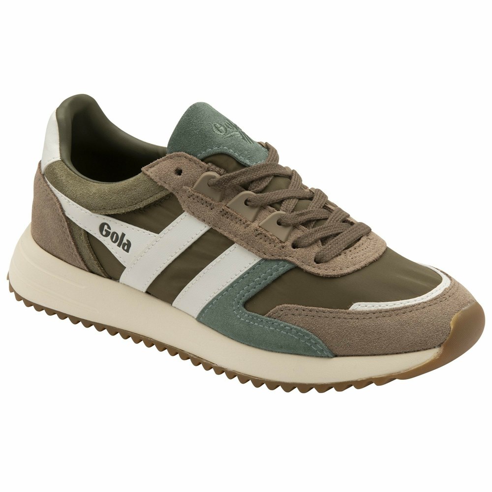 Gola Classics Chicago Women Sneakers Khaki / White | RCWHEK276