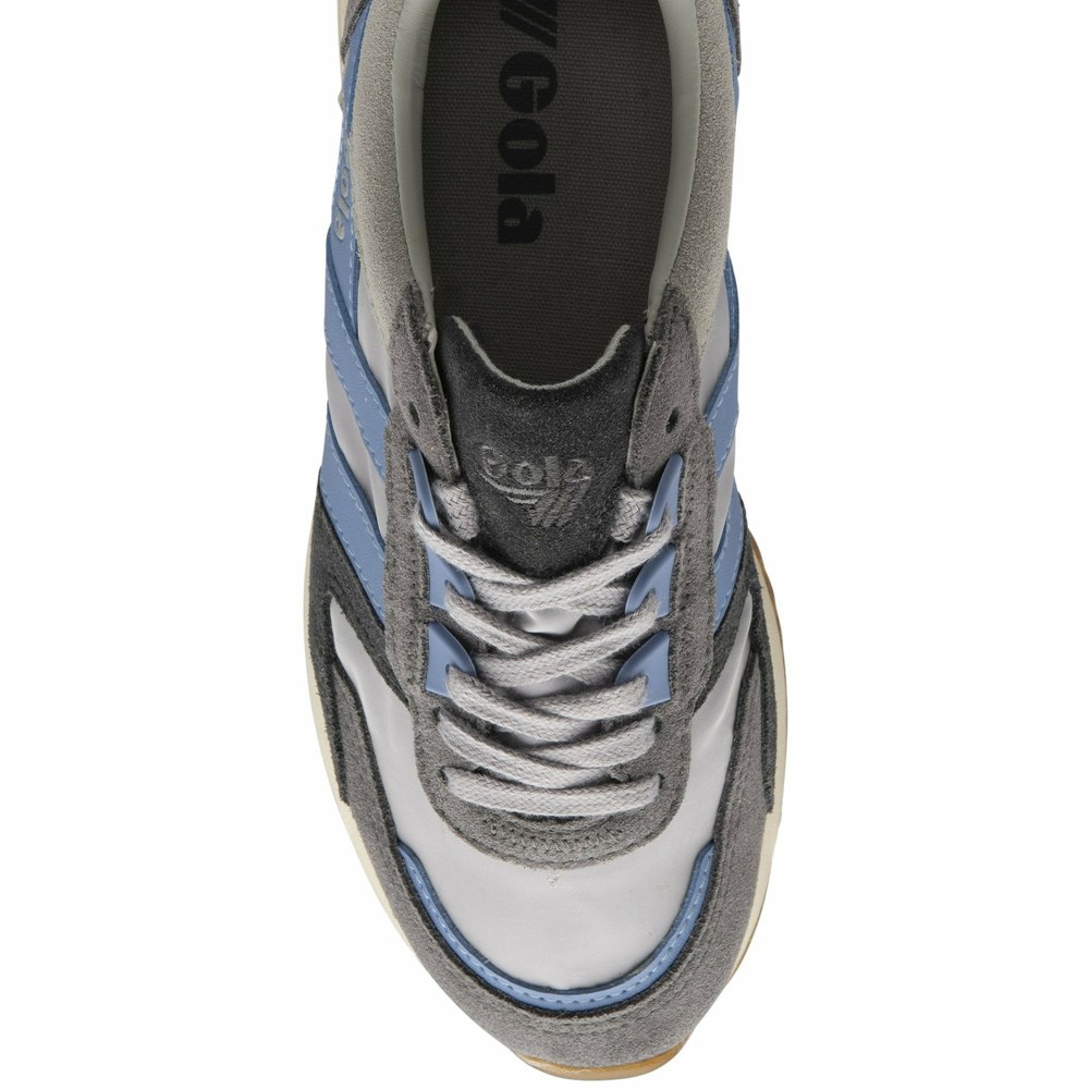 Gola Classics Chicago Women Sneakers Light Grey / Blue / Blue | CSFXGU726