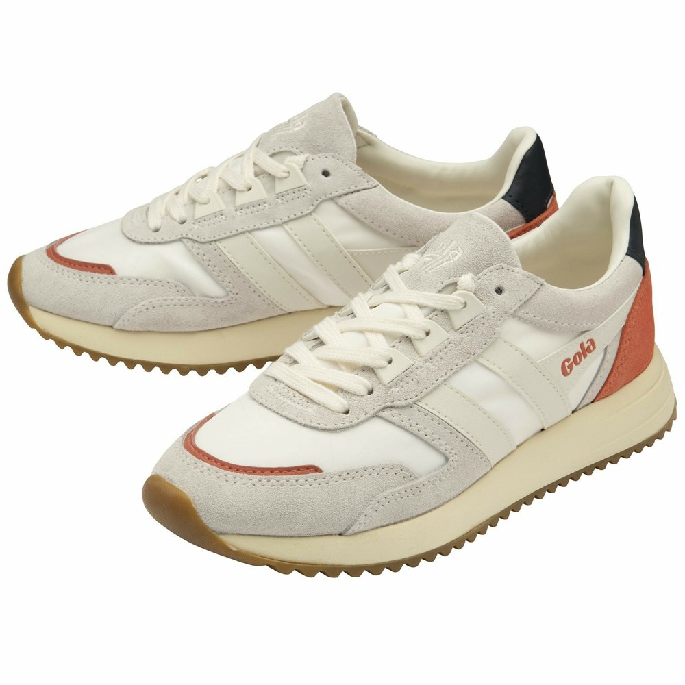 Gola Classics Chicago Women Sneakers White / White / Navy | MPAQYI436