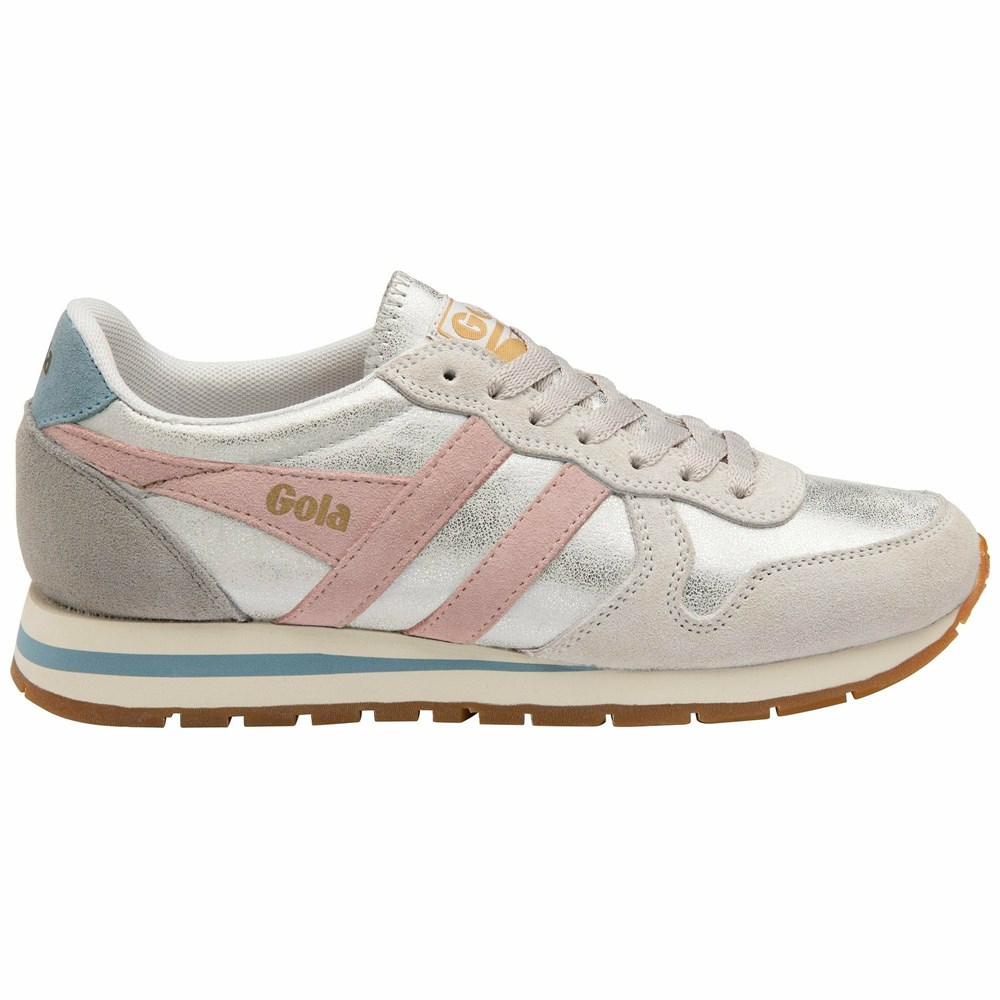 Gola Classics Daytona Blaze Women Sneakers White / Pink | PJWGNQ739