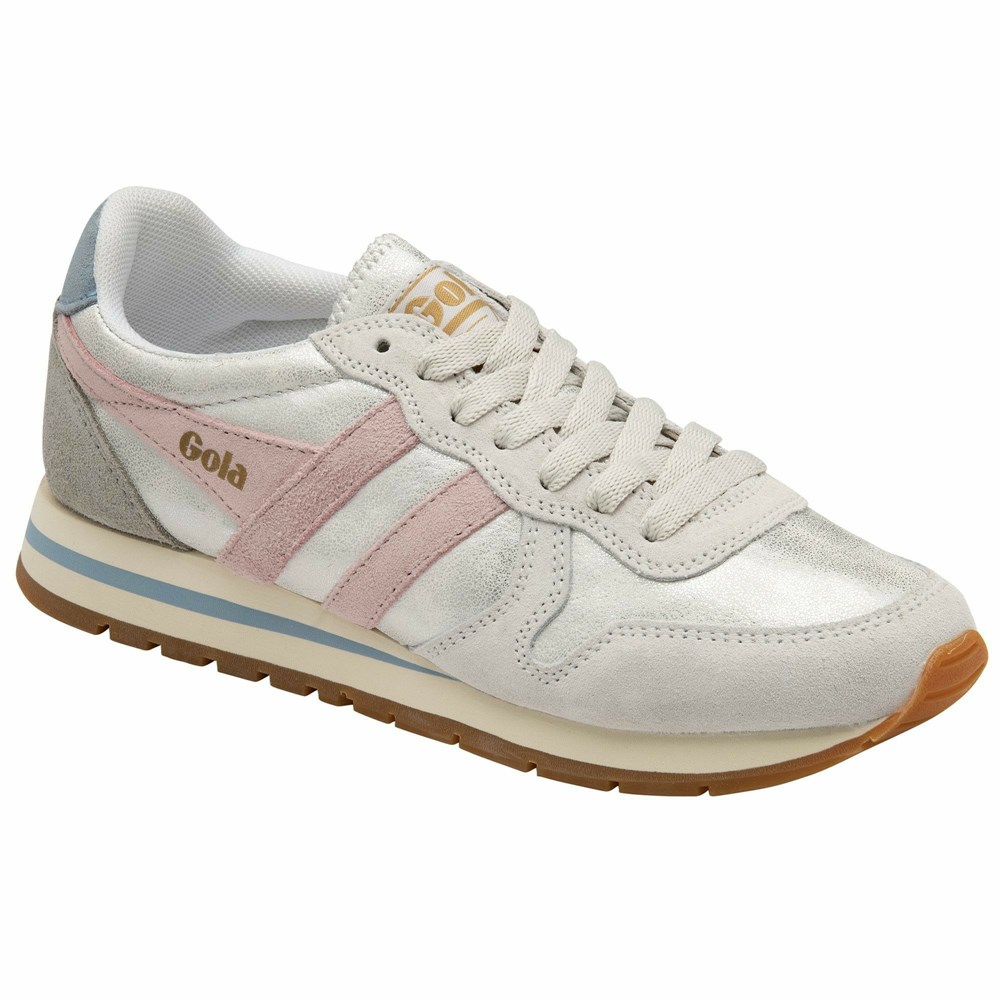 Gola Classics Daytona Blaze Women Sneakers White / Pink | PJWGNQ739