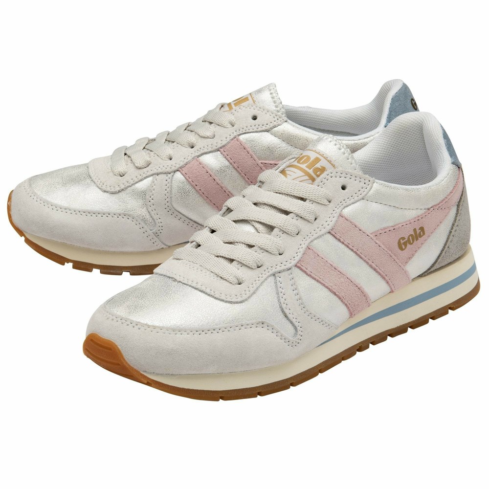 Gola Classics Daytona Blaze Women Sneakers White / Pink | PJWGNQ739