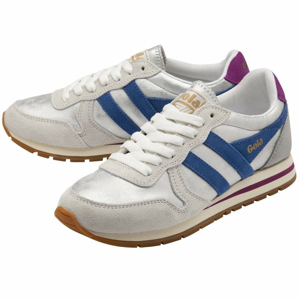 Gola Classics Daytona Blaze Women Sneakers White / Blue | GYANSQ745